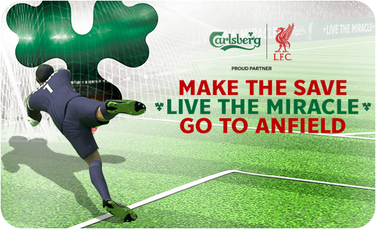 Carlsberg football goalkeeper branded game experience