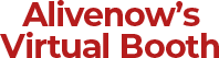 Alivenow booth interactive display